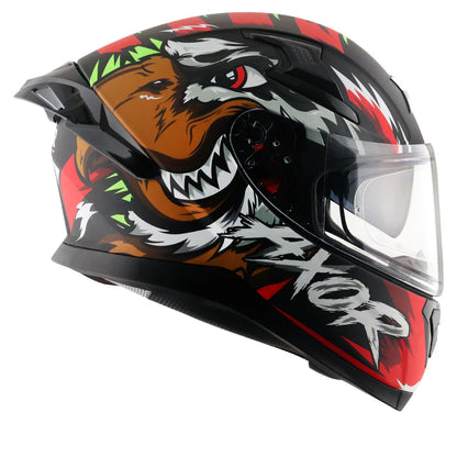 AXOR APEX FALCON HELMET DULL BLACK RED