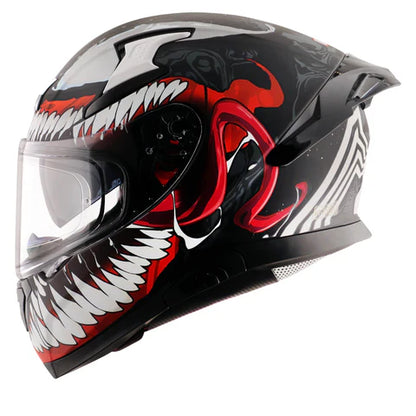 AXOR APEX MARVEL VENOM HELMET DULL BLACK RED