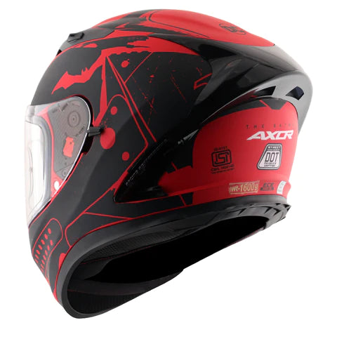 AXOR STREET DC BATMAN HELMET DULL RED BLACK