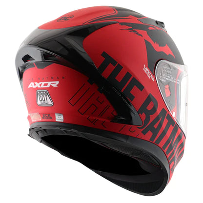 AXOR STREET DC BATMAN HELMET DULL RED BLACK