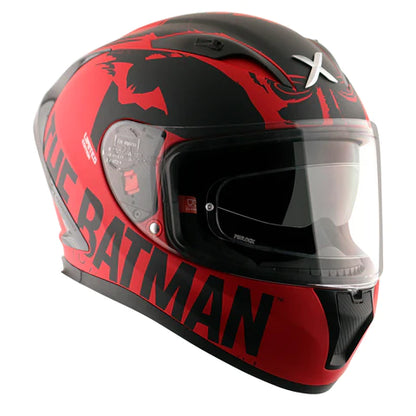 AXOR STREET DC BATMAN HELMET DULL RED BLACK