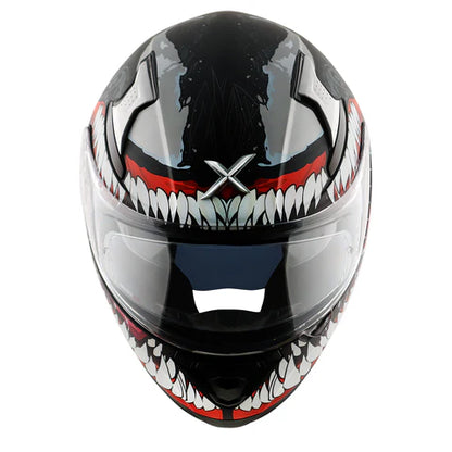 AXOR APEX MARVEL VENOM HELMET DULL BLACK RED