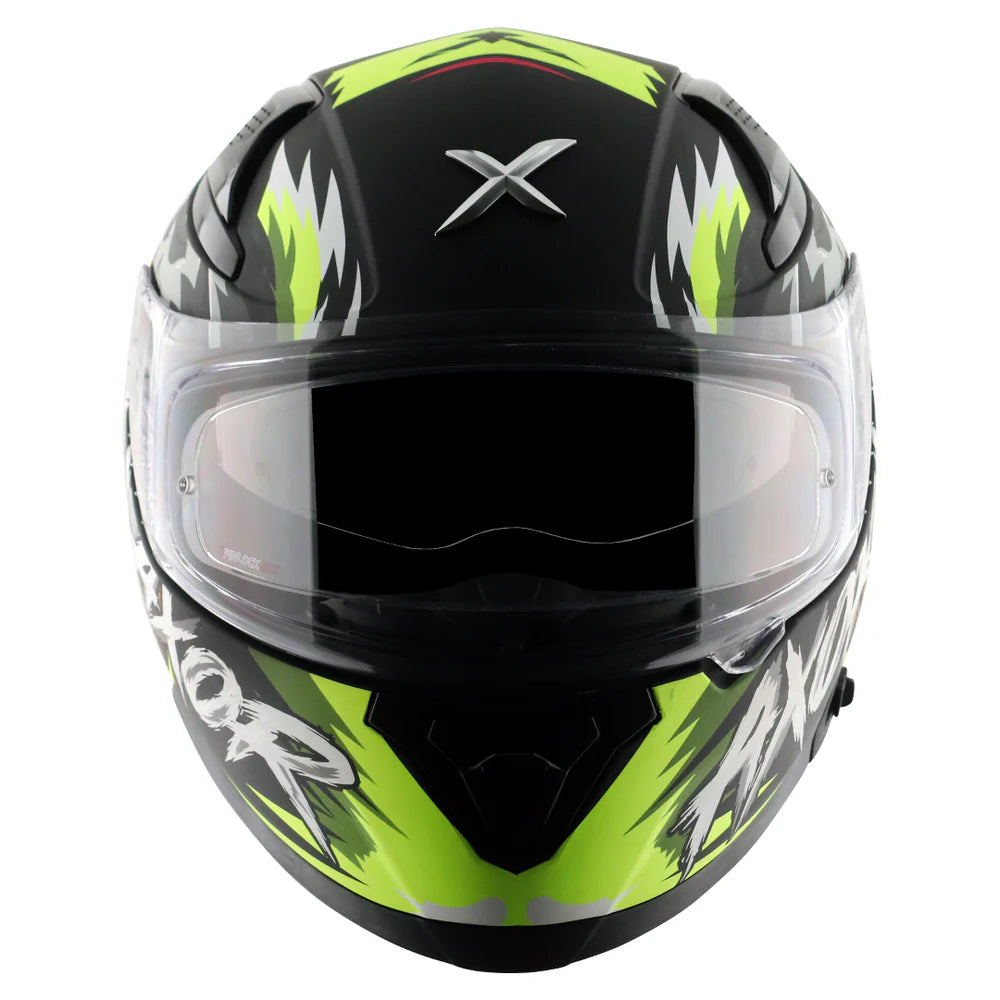 AXOR APEX FALCON HELMET DULL BLACK NEON YELLOW