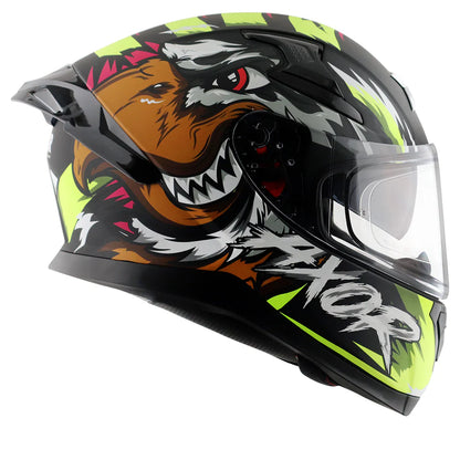 AXOR APEX FALCON HELMET DULL BLACK NEON YELLOW