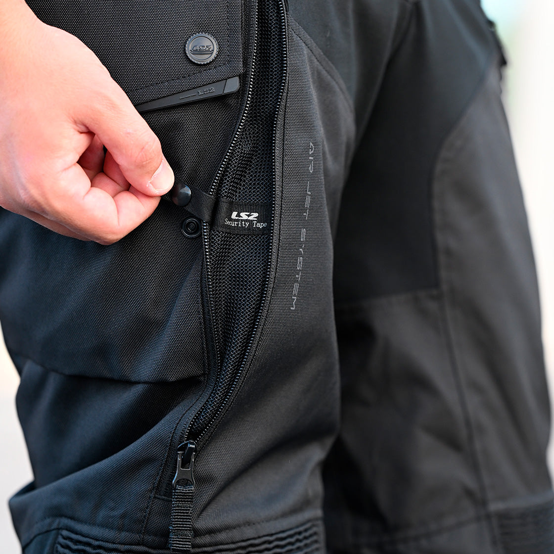 LS2 TRAVEL MAN PANT BLACK DARK GREY