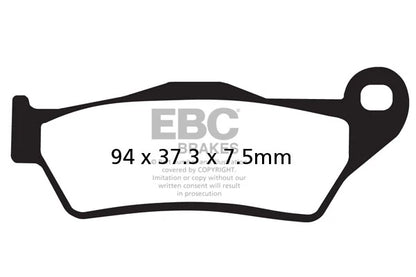 EBC BRAKES FA181V SEMI SINTERED - (FRONT)