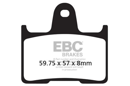 EBC BRAKES – FA254HH FULLY SINTERED – (REAR)