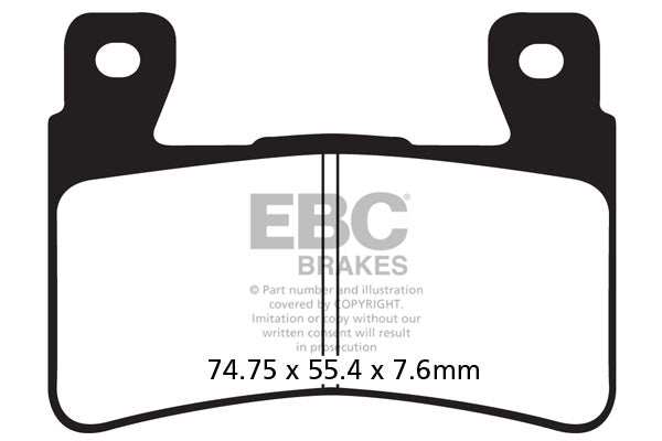 EBC BRAKES – FA296HH FULLY SINTERED – (FRONT)