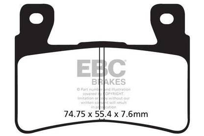 EBC BRAKES – FA296HH FULLY SINTERED – (FRONT)
