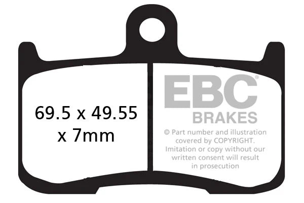 EBC BRAKES – FA347HH FULLY SINTERED – (2 SET FRONT)