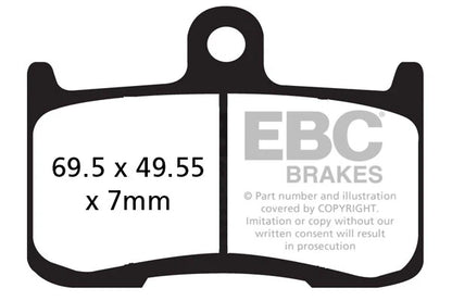 EBC BRAKES – FA347HH FULLY SINTERED – (2 SET FRONT)