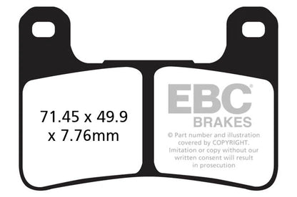 EBC BRAKES – FA379HH FULLY SINTERED – (FRONT)