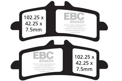 EBC BRAKES – FA447HH FULLY SINTERED – (2 SET FRONT)