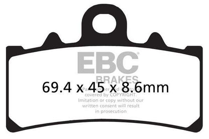 EBC BRAKES – FA606HH FULLY SINTERED - (FRONT)