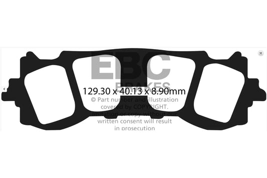 EBC BRAKES – FA717HH FULLY SINTERED – (FRONT)