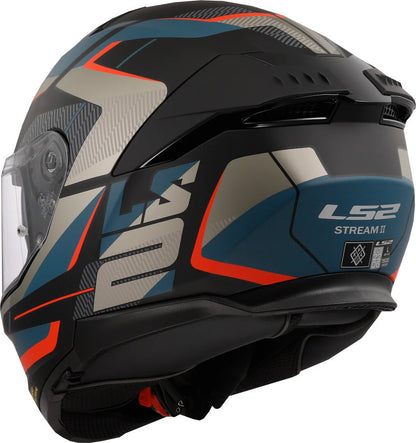 LS2 FF320 STREAM II ROAD MATT BLACK BLUE