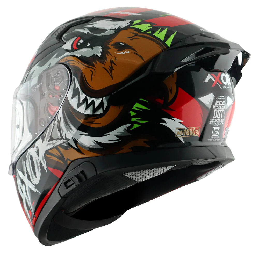 AXOR APEX FALCON HELMET BLACK RED