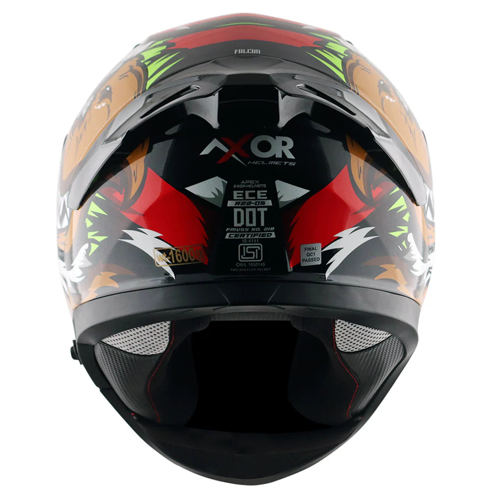 AXOR APEX FALCON HELMET BLACK RED