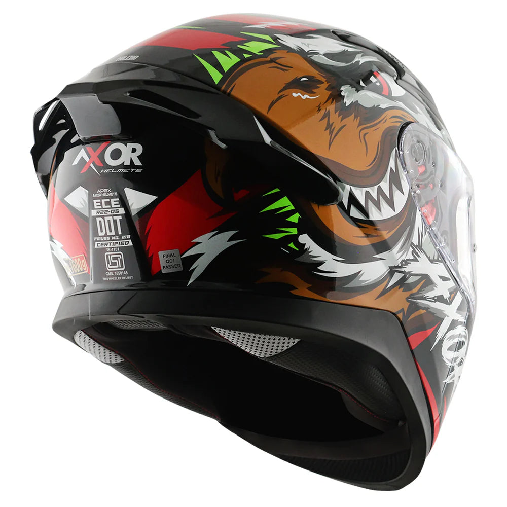 AXOR APEX FALCON HELMET BLACK RED