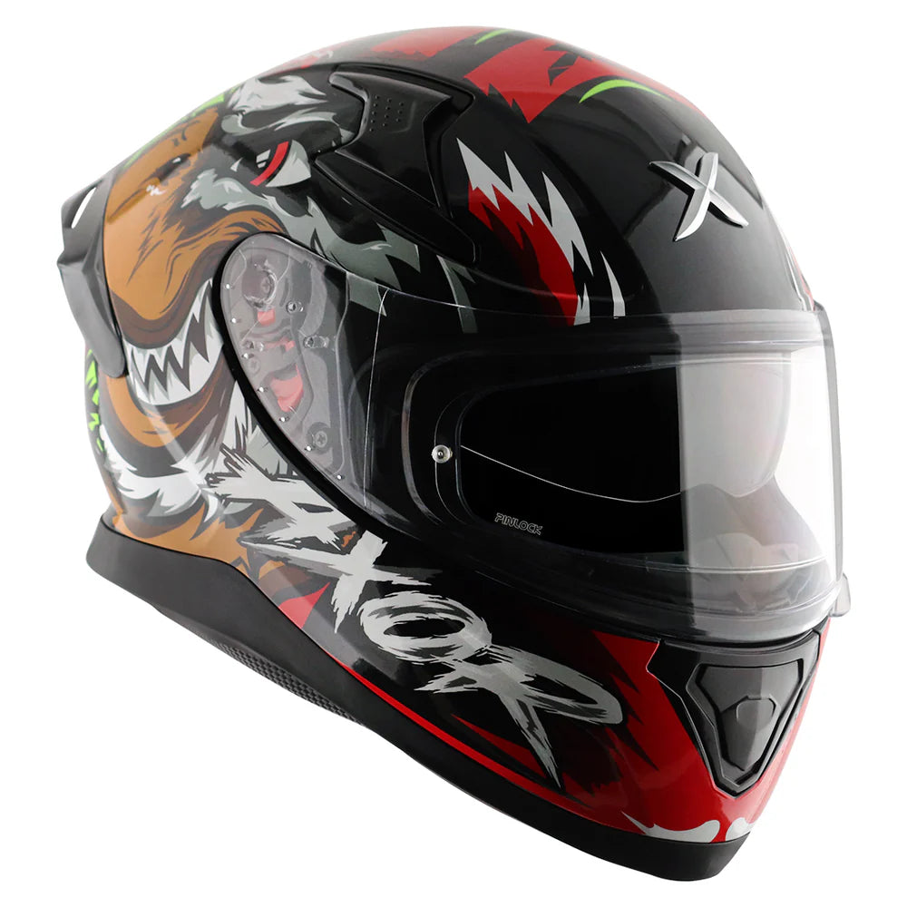 AXOR APEX FALCON HELMET BLACK RED