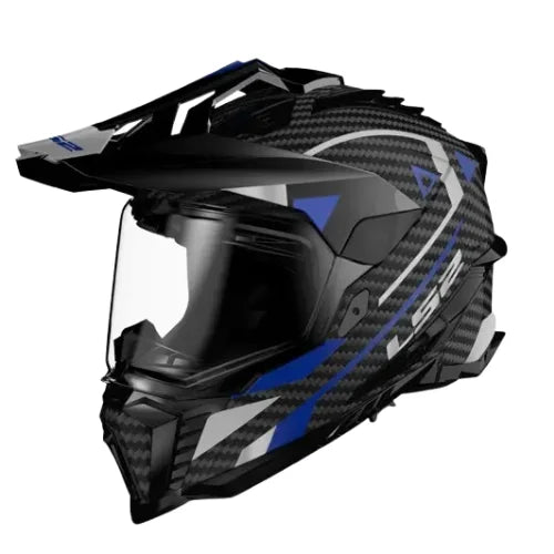 LS2 MX701 CARBON EXPLORER ADVENTURE BLUE