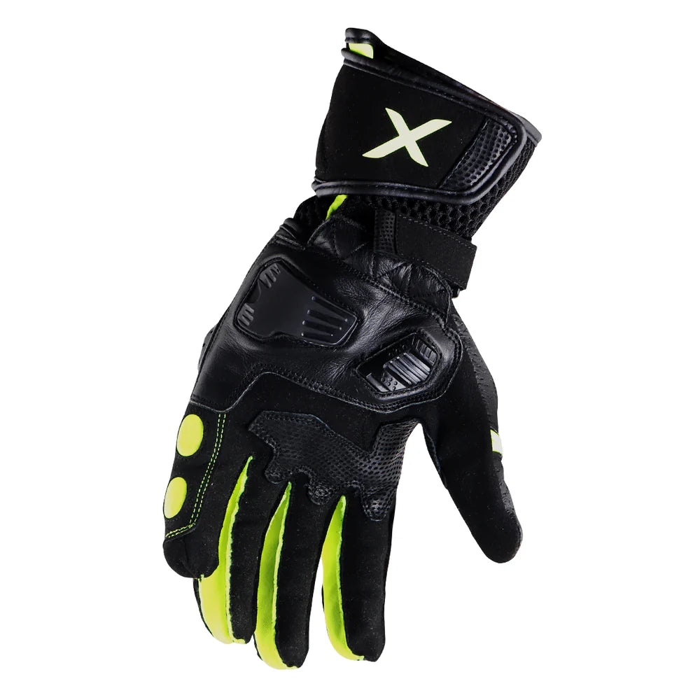 AXOR GATOR RIDING GLOVES BLACK NEON GREEN