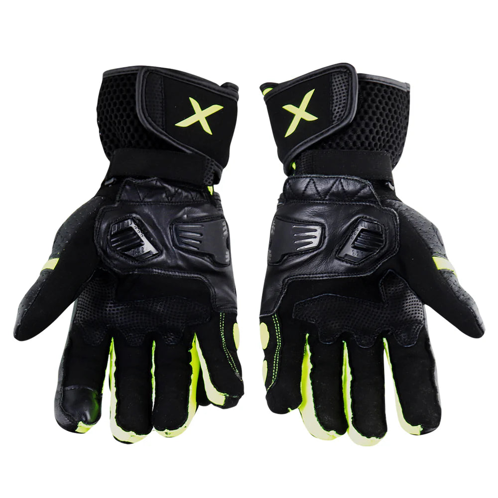 AXOR GATOR RIDING GLOVES BLACK NEON GREEN