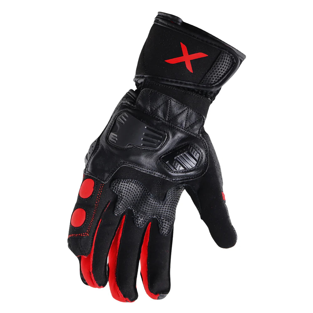 AXOR GATOR RIDING GLOVES BLACK RED