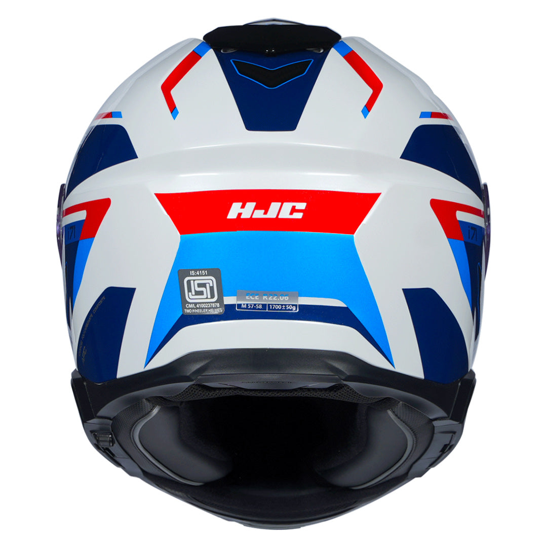 HJC I71 ZEST HELMET -WHITE/RED/BLUE