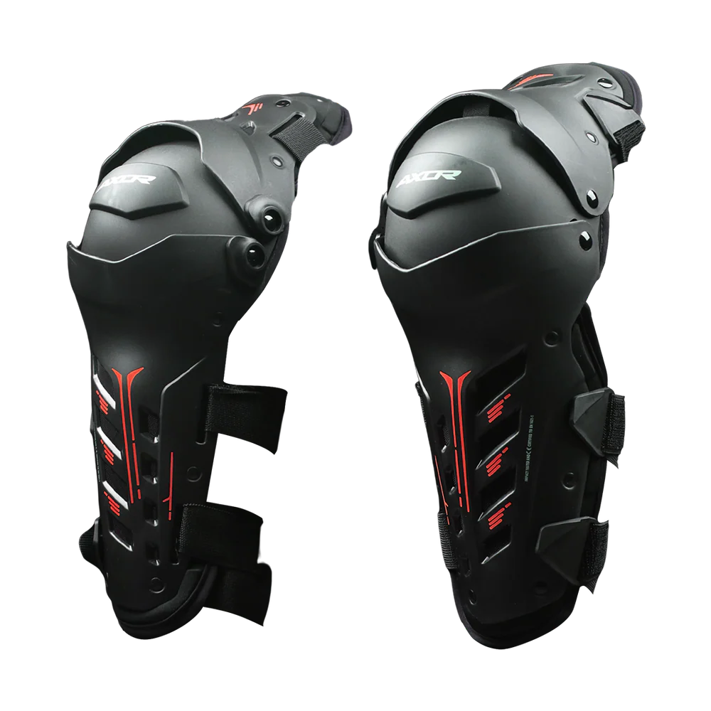 AXOR IMPACT-X KNEE GUARD – BLACK / RED