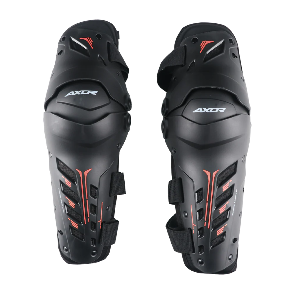 AXOR IMPACT-X KNEE GUARD – BLACK / RED