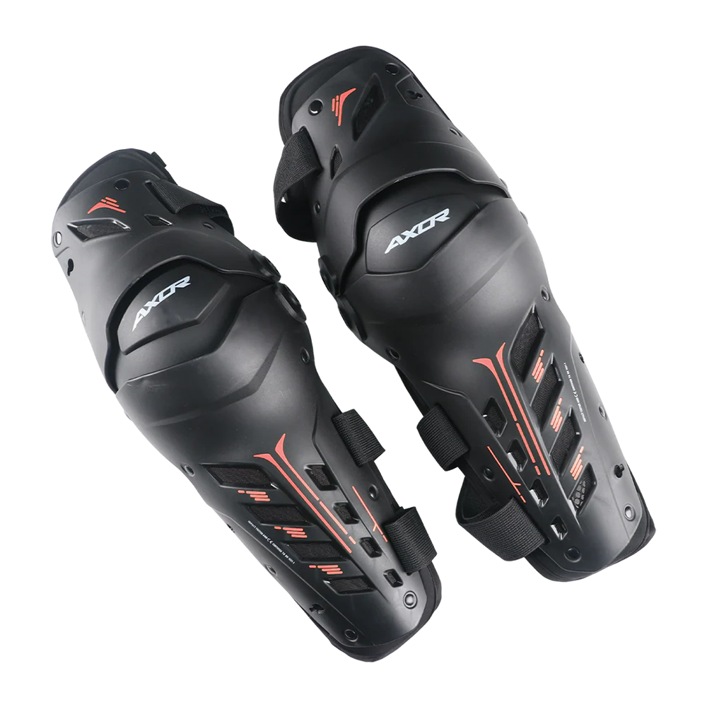 AXOR IMPACT-X KNEE GUARD – BLACK / RED