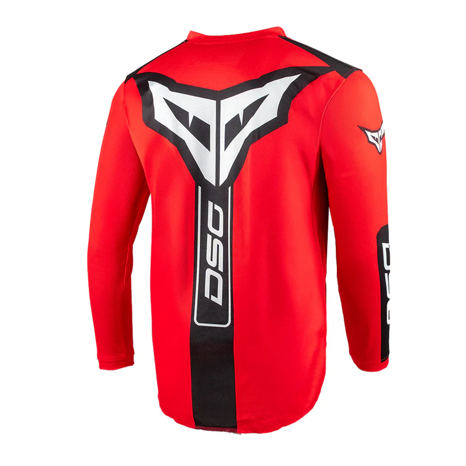DSG ALPHA RACING JERSEY: RED BLACK