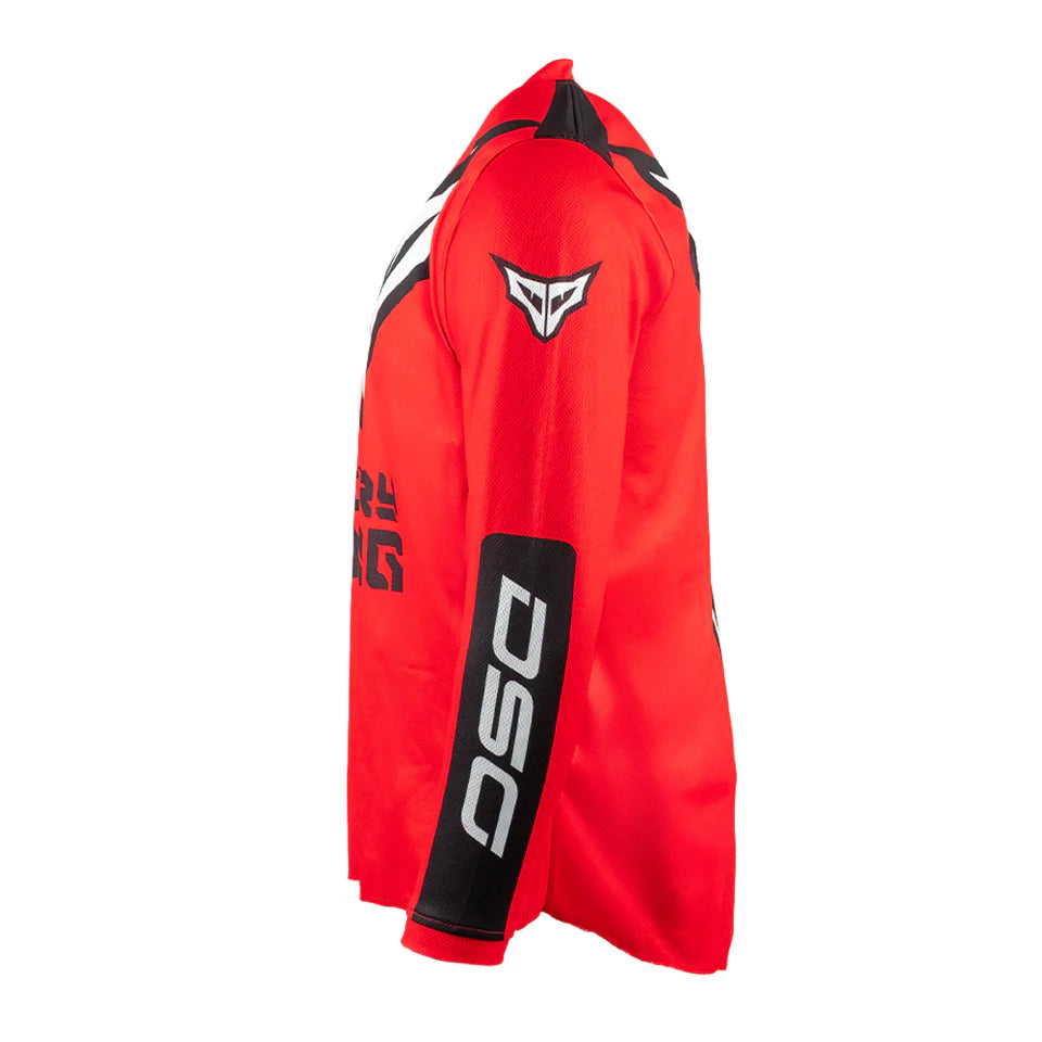 DSG ALPHA RACING JERSEY: RED BLACK