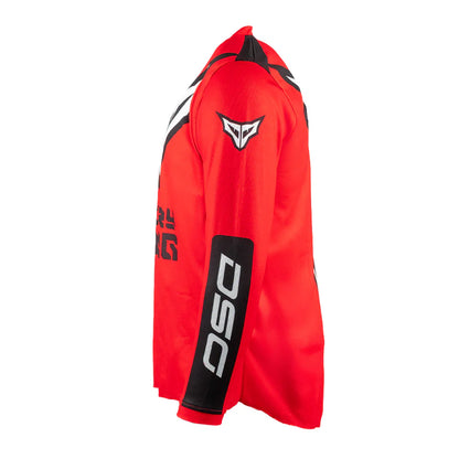 DSG ALPHA RACING JERSEY: RED BLACK