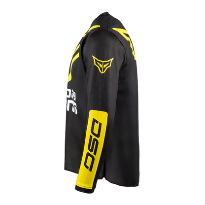 DSG ALPHA RACING JERSEY: BLACK YELLOW