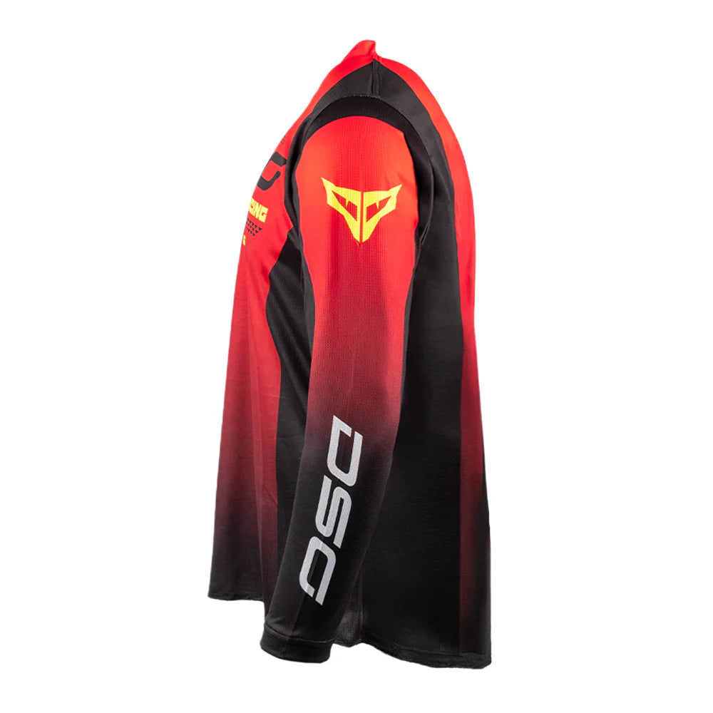 DSG FACTORY RACING JERSEY: BLACK RED GREEN FLUO
