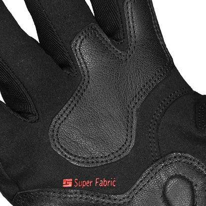 KORDA HYBRID GLOVES WITH D3O BLACK RED