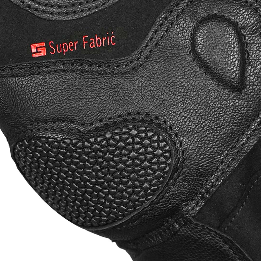KORDA HYBRID GLOVES WITH D3O BLACK RED