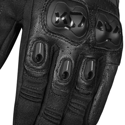 KORDA HYBRID GLOVES WITH D3O BLACK RED