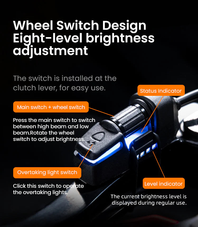 LOBOO L7S AUXILIARY LIGHTS (15000lm)- SMART HIGH/LOW BEAM