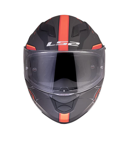 LS2 FF320 STREAM EVO ZUKO BLACK HI-VIZ ORANGE