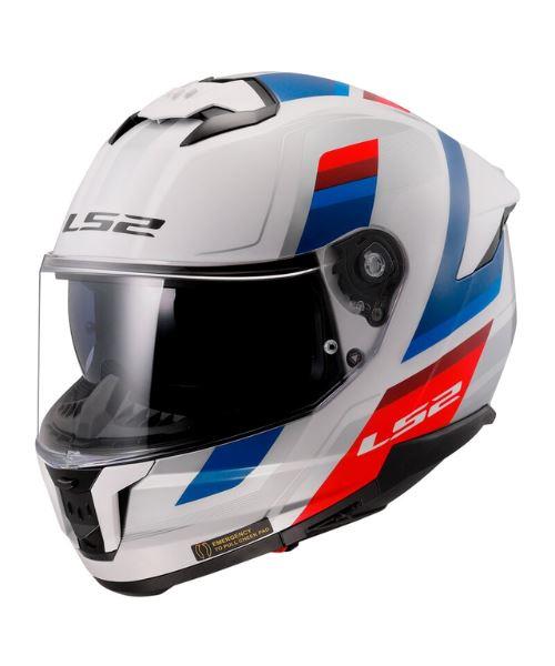 LS2 FF320 STREAM II VINTAGE WHITE BLUE RED