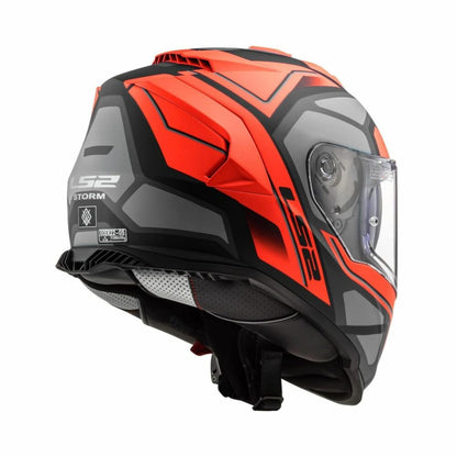 LS2 FF800 STORM II FASTER MATT RED TITANIUM