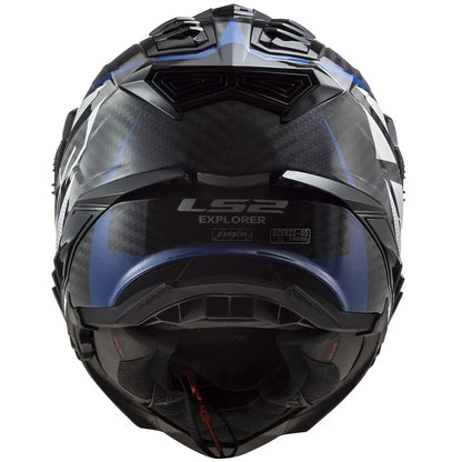 LS2 MX701 CARBON FOCUS GLOSS BLUE WHITE RED