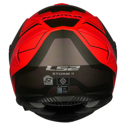 LS2 FF800 STORM II FASTER MATT RED TITANIUM