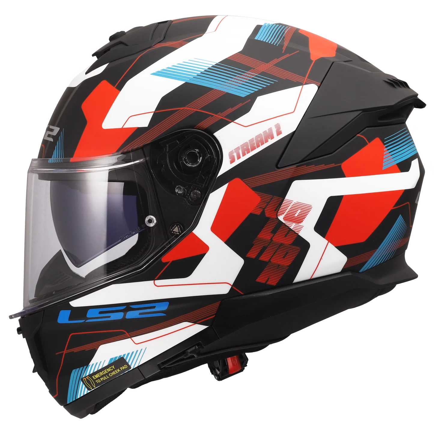 LS2 FF320 STREAM II VINTAGE MIKA WHITE BLUE RED