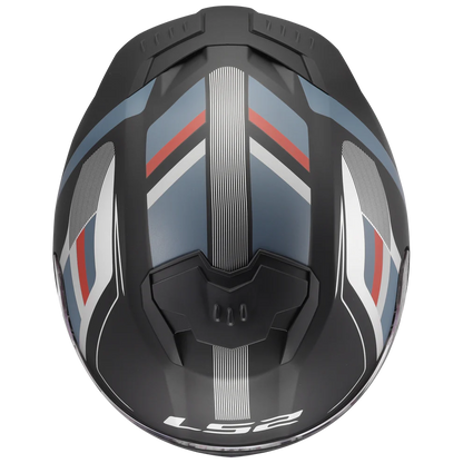 LS2 FF320 STREAM II VINTAGE MATT BLACK GREY RED