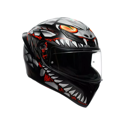 AGV K1 S LYZARD MATT BLACK/GREY/RED DOT(E2206)