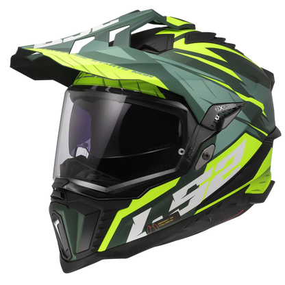 LS2 MX701 EXPLORER SPIRE GREEN H-VIS YELLOW